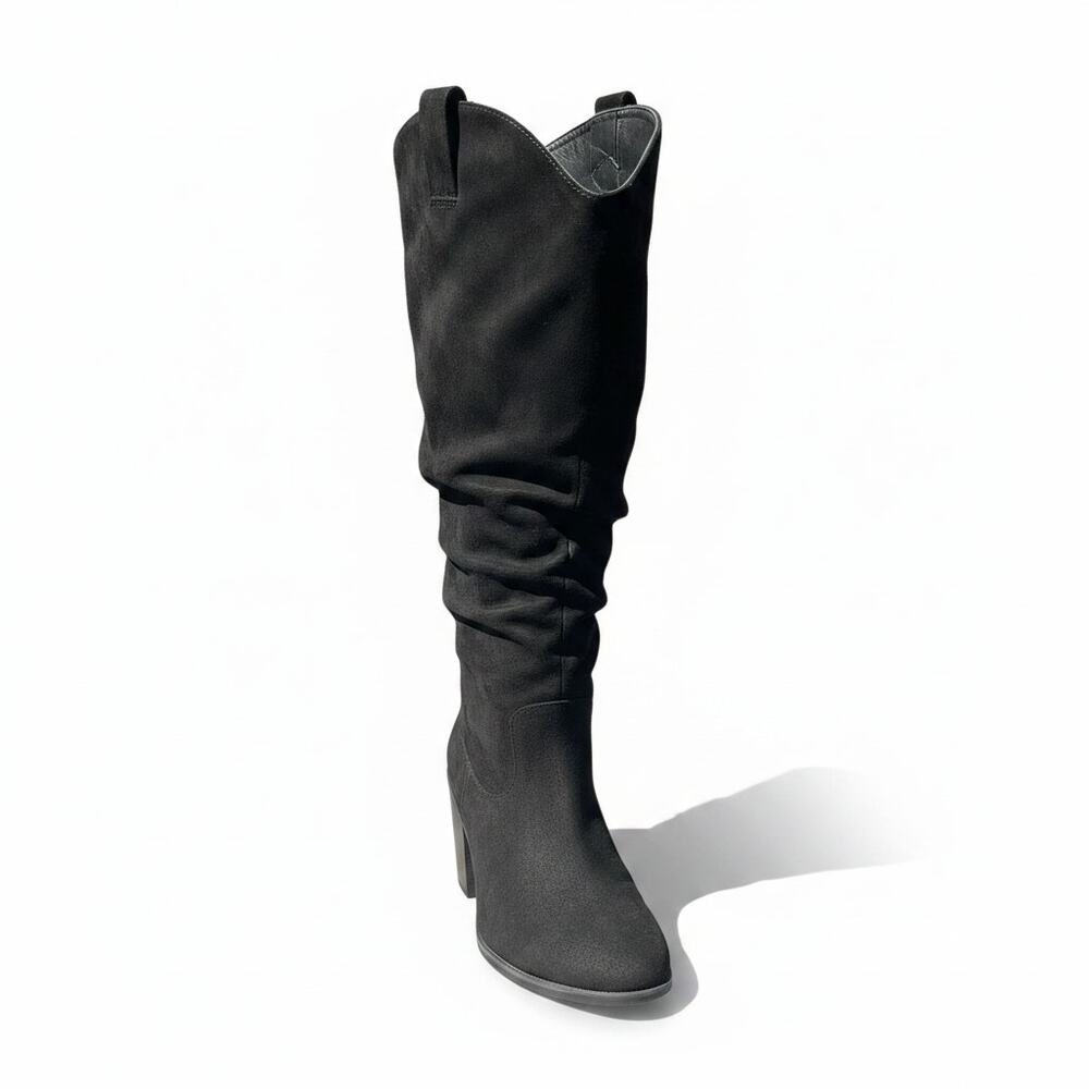Women's Luoika Extra Wide Calf Cowboy Cowgirl Western Knee High Boots Size 11W